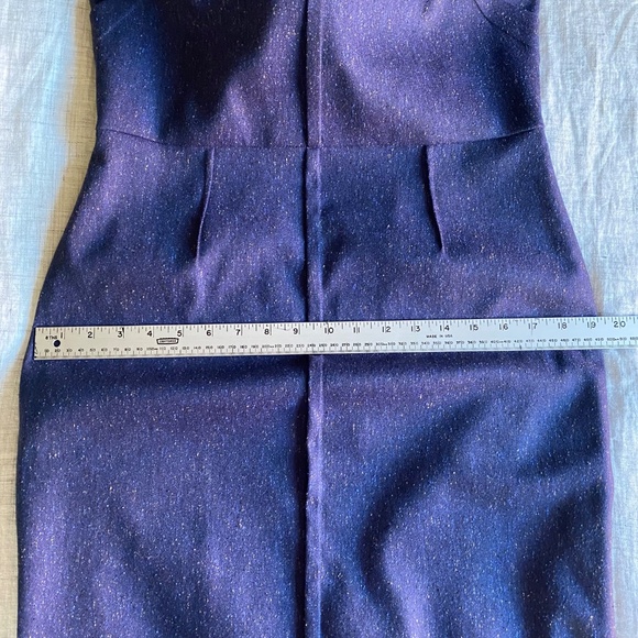 Banana Republic dark blue tweed sheath dress Size 10 - Picture 11 of 14